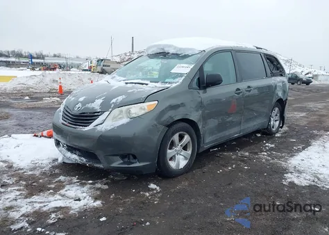 2011 Toyota Sienna Le V6 from USA, damaged, VIN 5TDKK3DC8BS013815